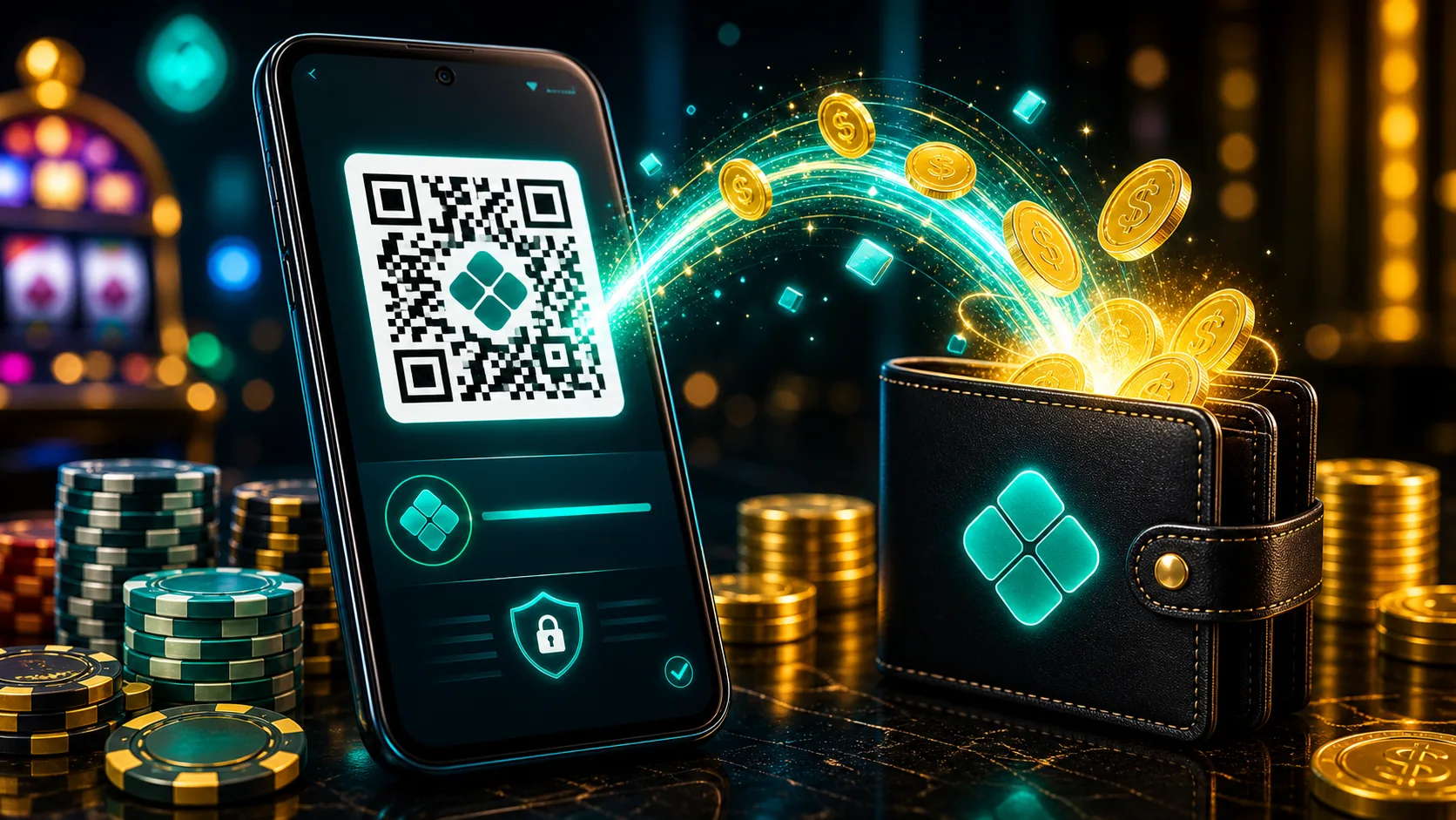 Depósito via Pix com celular, QR Code e crédito instantâneo